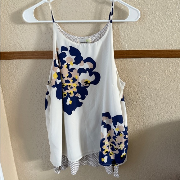 Tops - Anthropologie Porridge Womens Size Medium Floral Tank Top Tunic Shirt Layered